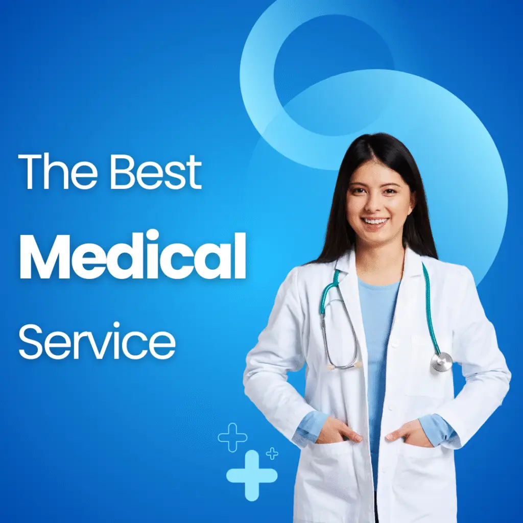 blue gradient modern professional service health instagram post